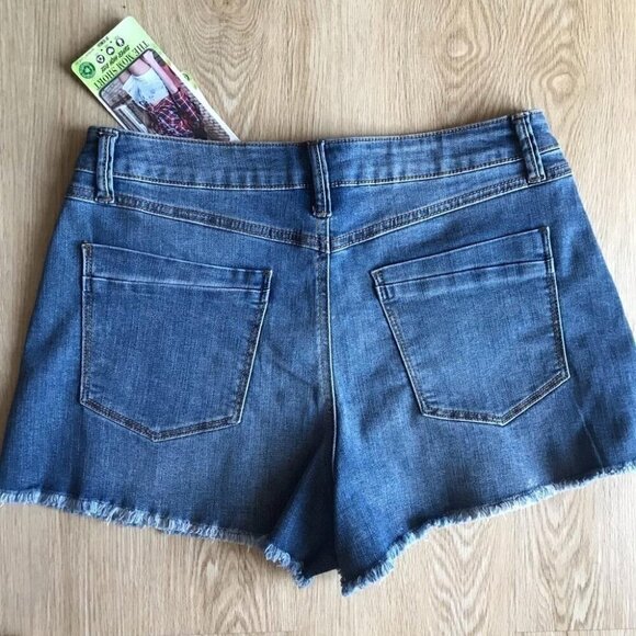 Coastal Cowgirl Rewash High-Waisted Button Fly Cutoff Shorts Y2K Baddie - Picture 9 of 10